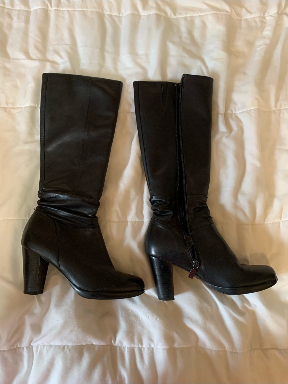 blondo black heeled boots